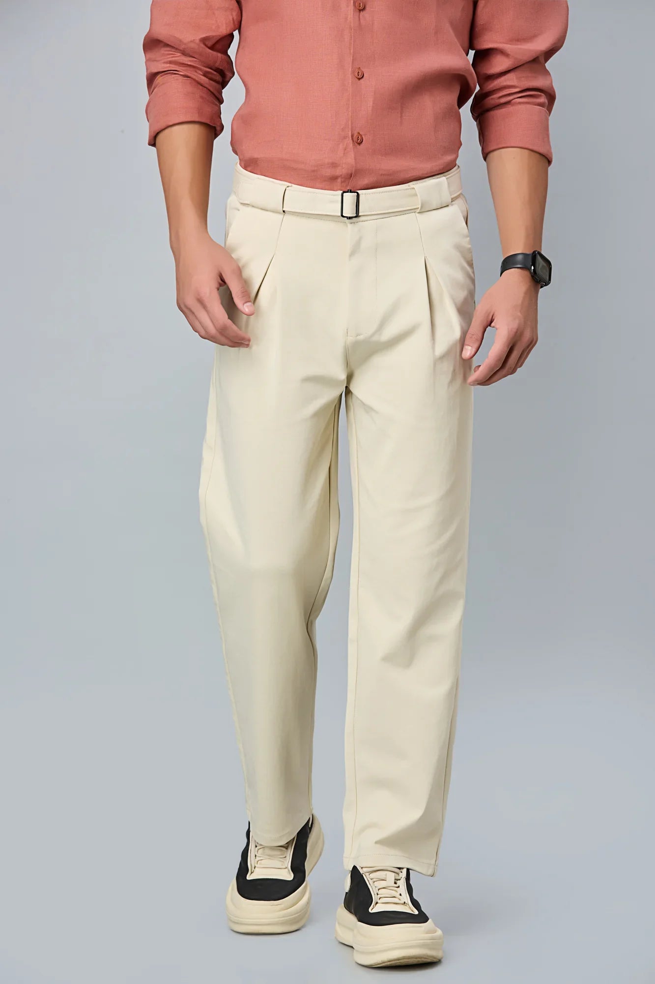 Buy Premium Men's Beige casual trousers ✓ – LOFA Apparels
