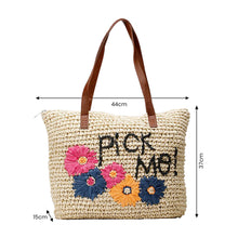 Load image into Gallery viewer, Handwoven Straw Tote Bag | Pick Me
