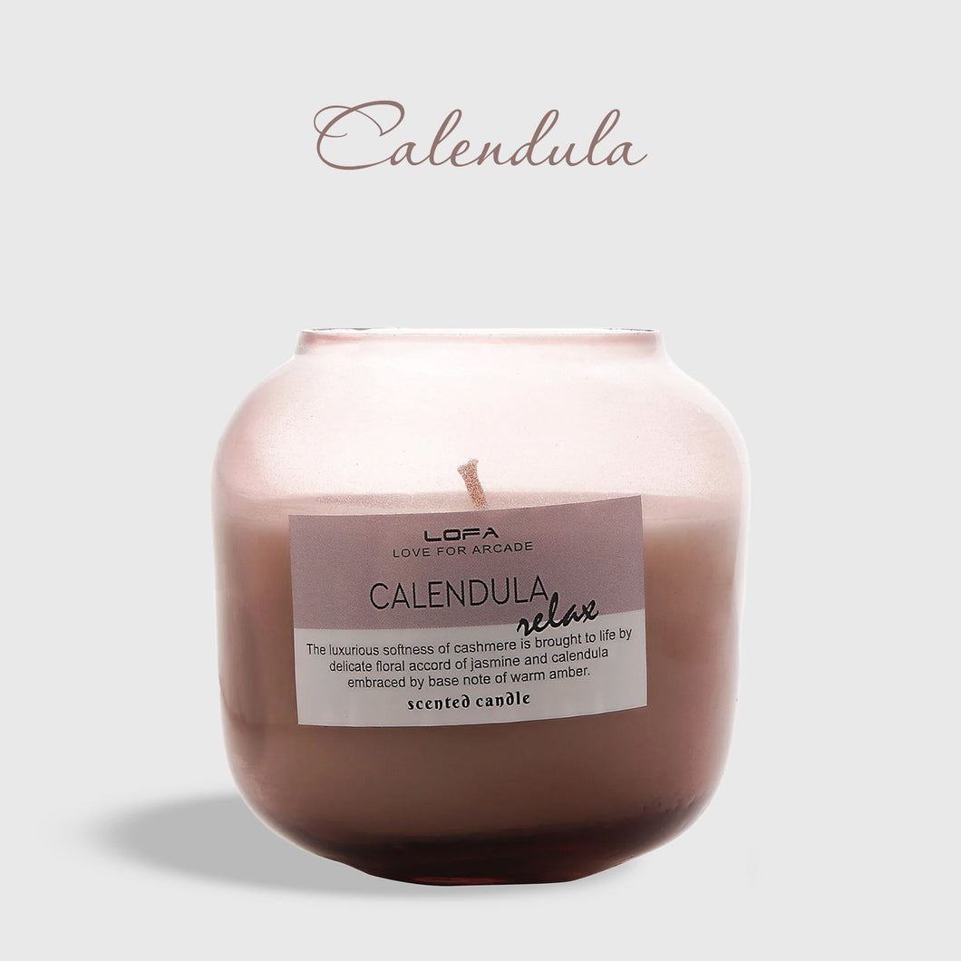 Calendula Globe Jar Scented Candle