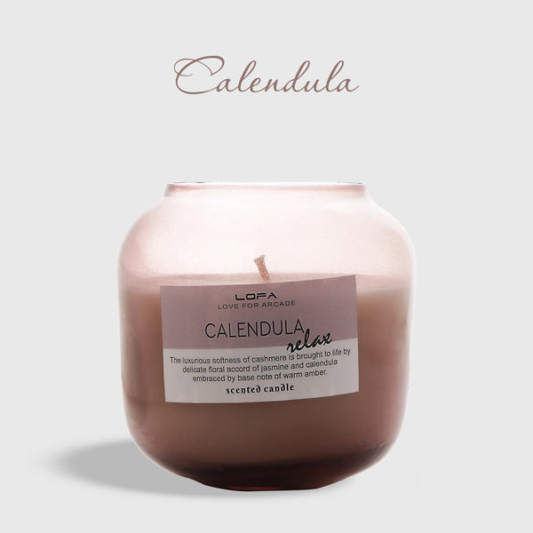 Calendula Globe Jar Scented Candle - LOFA-Love for Arcade