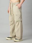 Men's utility cargo trousers right side profile