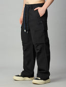 Men's utility cargo trousers right side profile
