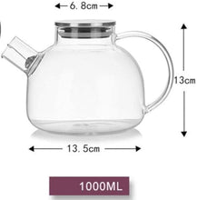 Load image into Gallery viewer, Glass Teapot Kettle with Infuser
