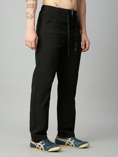 Black Lightweight Comfort fit Smart Pant