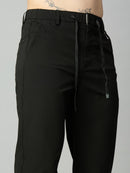 Black Lightweight Comfort fit Smart Pant
