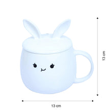 Load image into Gallery viewer, Heat Sensitive Ceramic Mug with Lid &amp; Spoon - 430ML
