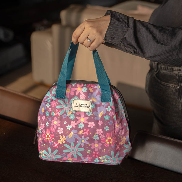Floral Insulated Thermal Lunch Bag