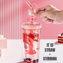 Load image into Gallery viewer, Plastic Bottle With Stir Straw-LOFA-Love for Arcade
