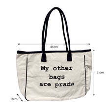 Load image into Gallery viewer, Natural Cotton Canvas Tote Bag | Wanderlust
