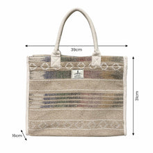 Load image into Gallery viewer, Jacquard Canvas Tote Bag | Chic
