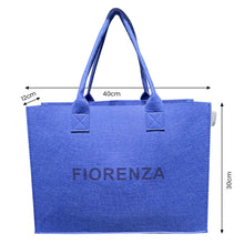 Load image into Gallery viewer, Eco-friendly Felt Tote Bag | Fiorenza Navy Blue
