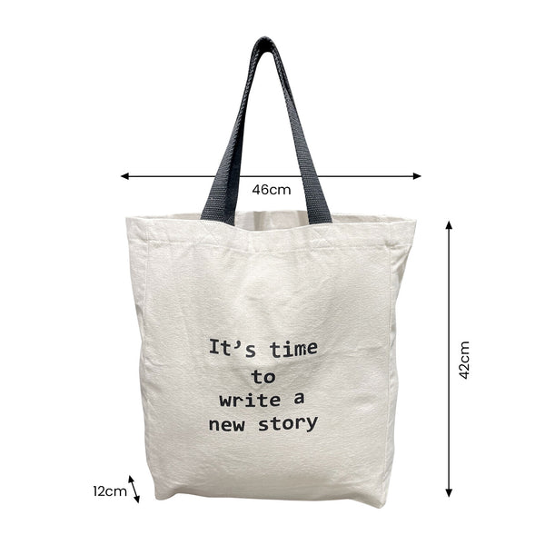 Natural Cotton Canvas Tote Bag | New Story Shoppers Bag