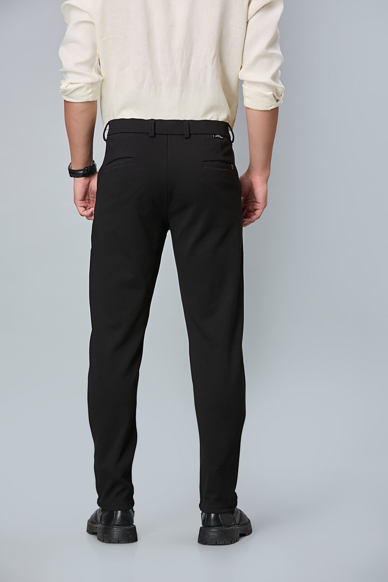 Comfort Fit Black Formal Pants