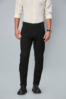 Comfort Fit Black Formal Pants