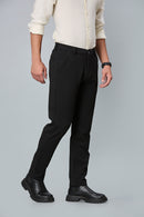 Comfort Fit Black Formal Pants