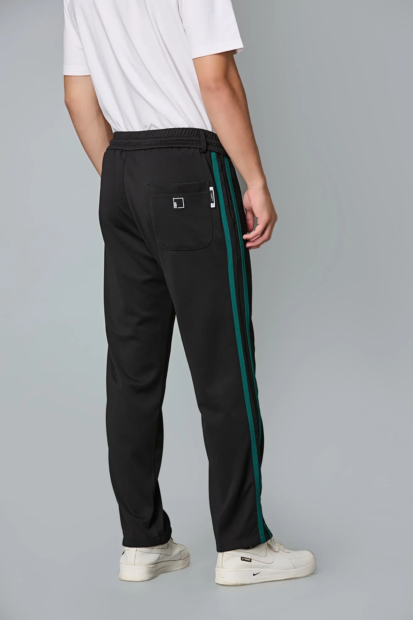 Straight Fit Black Active Pants