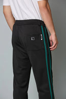 Straight Fit Black Active Pants