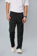 Straight Fit Black Active Pants