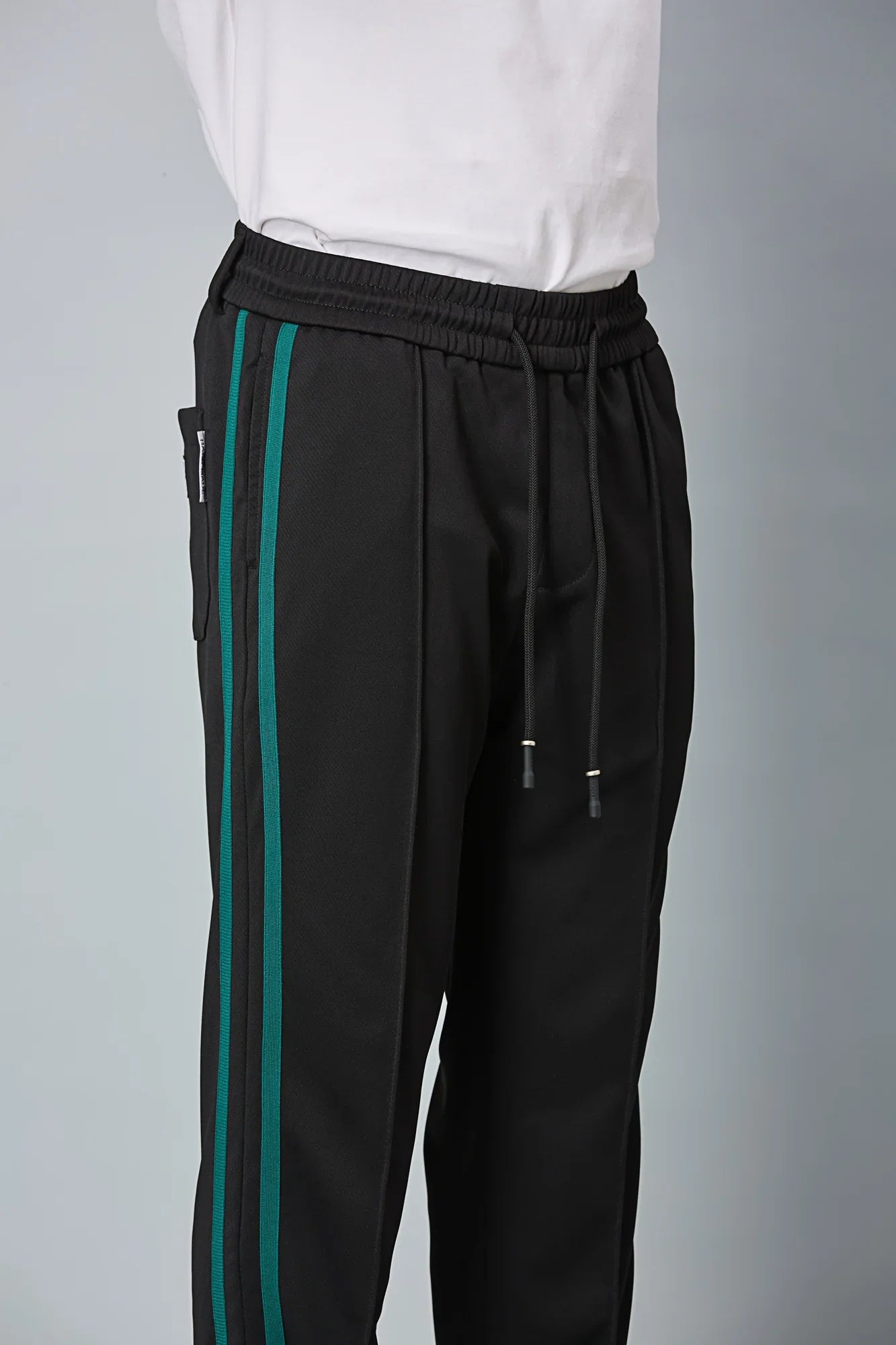 Straight Fit Black Active Pants