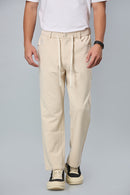 Comfort Fit Smart Casual Beige Trousers