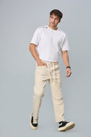 Comfort Fit Smart Casual Beige Trousers