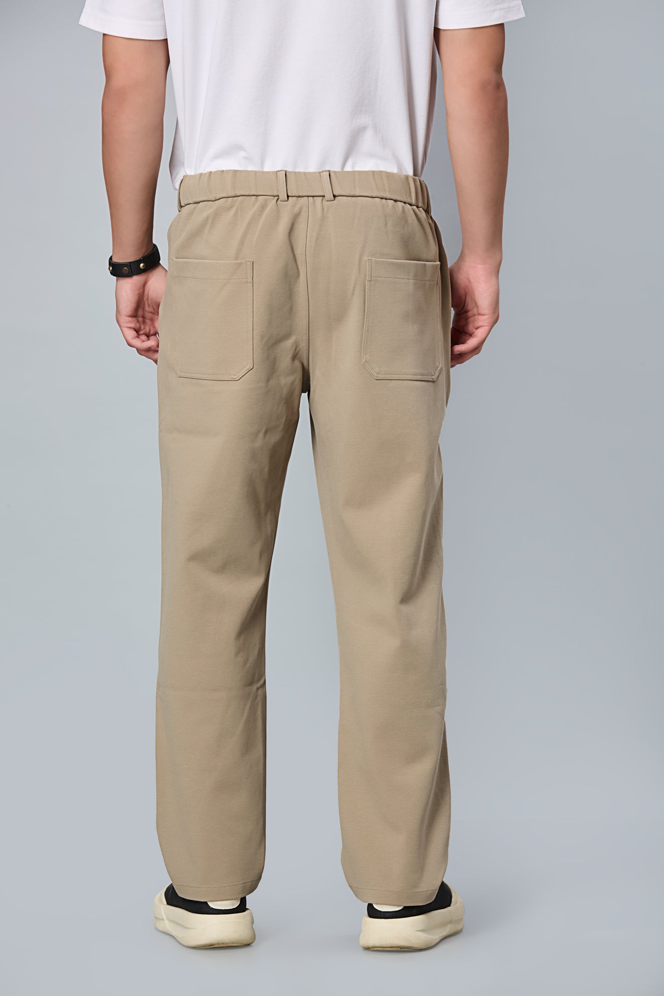 Comfort Fit Smart Casual Khaki Green Trousers