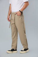 Comfort Fit Smart Casual Khaki Green Trousers