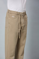 Comfort Fit Smart Casual Khaki Green Trousers