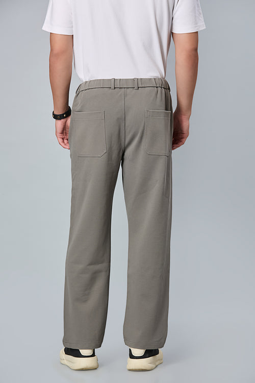 Comfort Fit Smart Casual Grey Trousers
