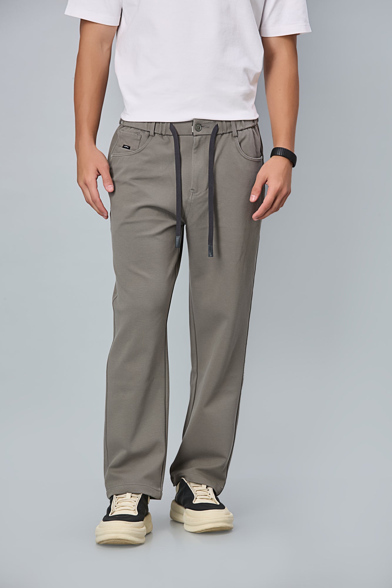 Comfort Fit Smart Casual Grey Trousers