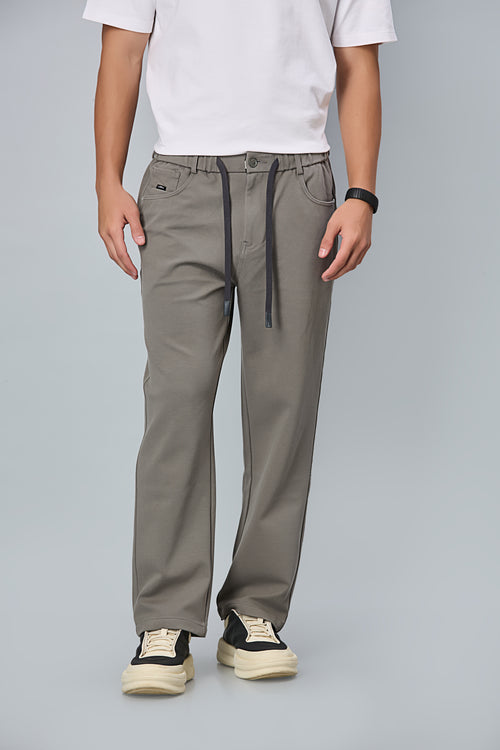 Comfort Fit Smart Casual Grey Trousers