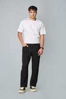 Comfort Fit Smart Casual Black Trousers