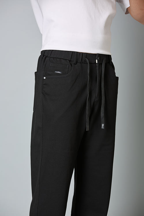 Comfort Fit Smart Casual Black Trousers