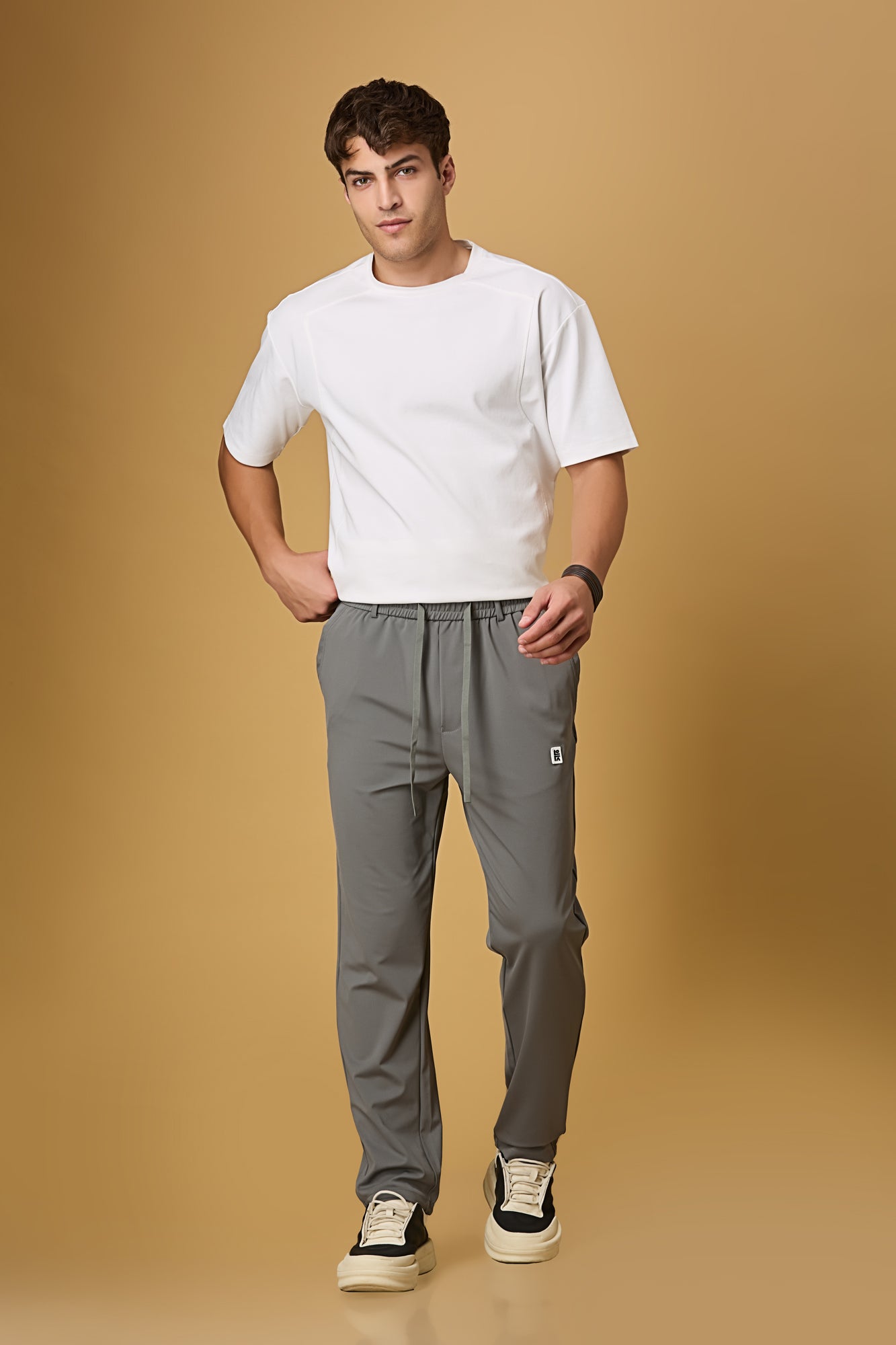 Comfort Fit Grey Active Pants