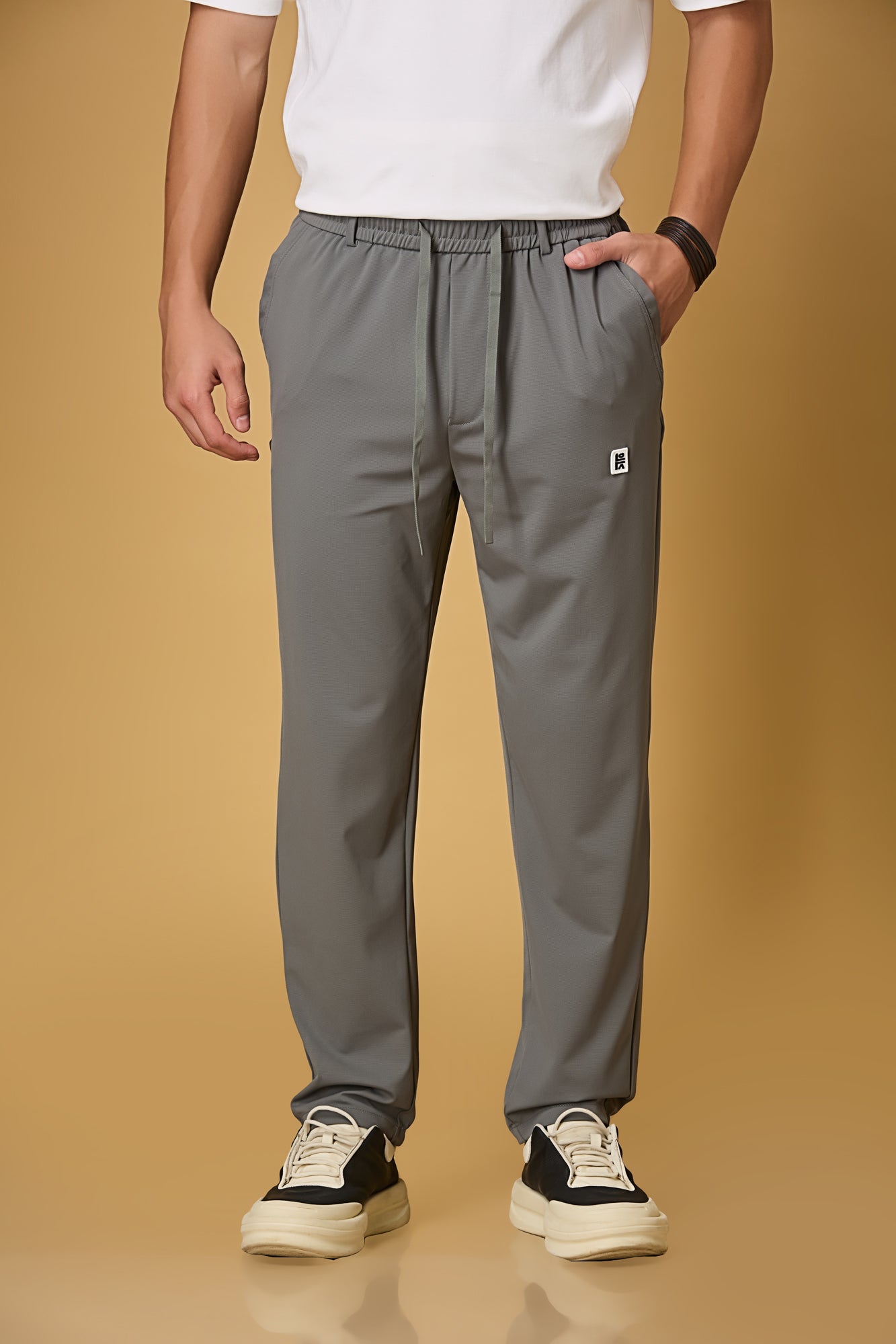 Comfort Fit Grey Active Pants
