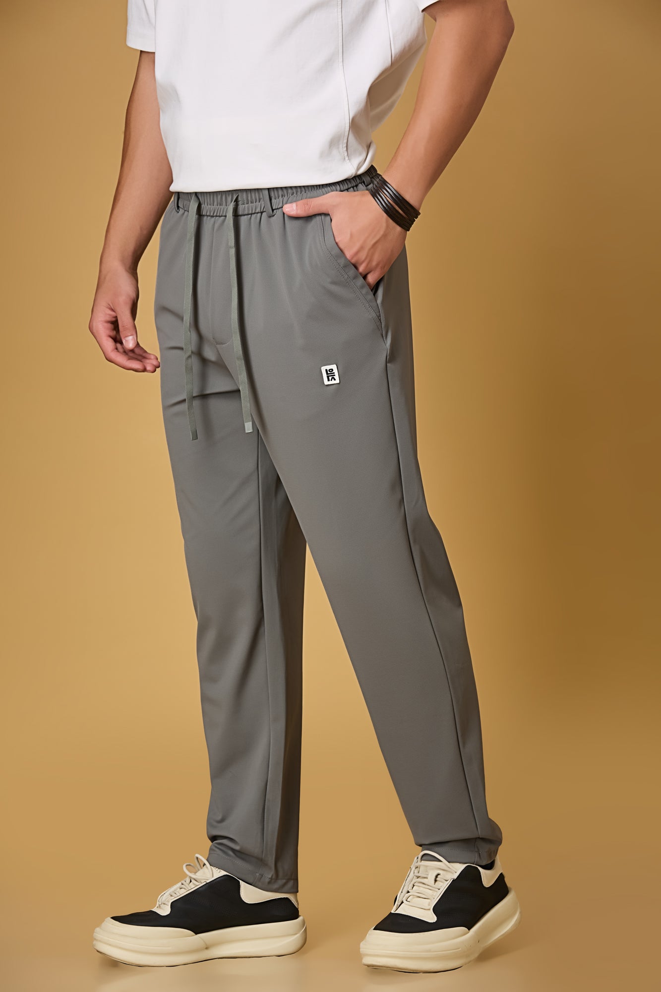Comfort Fit Grey Active Pants
