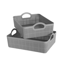 将图片加载到图库查看器，Multipurpose (12 x 12 x 6 inches) Storage Basket (Set of 2)

