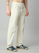 Beige Lightweight Comfort fit Smart Pant