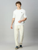 Beige Lightweight Comfort fit Smart Pant