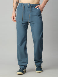 Ice Blue Lightweight Comfort fit Smart Pant