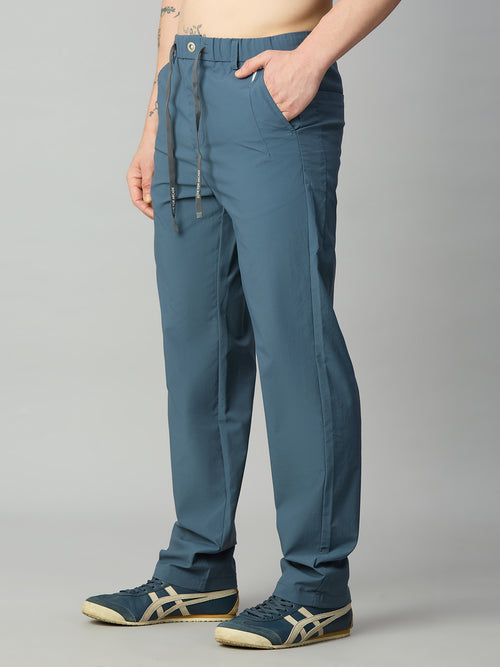 Ice Blue Lightweight Comfort fit Smart Pant