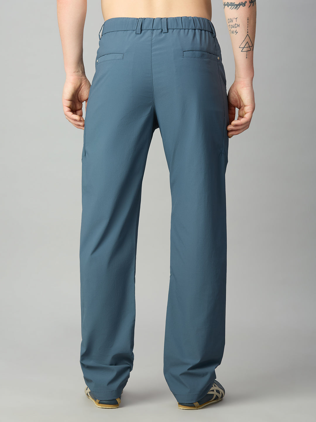 Ice Blue Lightweight Comfort fit Smart Pant