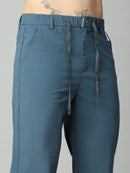Ice Blue Lightweight Comfort fit Smart Pant