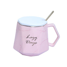 将图片加载到图库查看器，Ceramic Coffee &amp; Tea Mug with Lid &amp; Spoon LOFA-Love for Arcade
