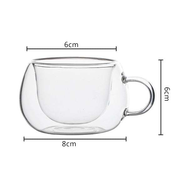 Double Wall Borosilicate Tea/Coffee Cup-LOFA-Love for Aracde