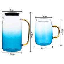 Load image into Gallery viewer, Borosilicate Glass Jug with 2 Cups - LOFA-Love for Arcade
