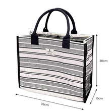 将图片加载到图库查看器，Jacquard Canvas Tote Bag | Stripe
