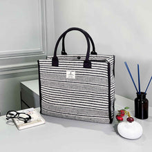 Load image into Gallery viewer, Stripe Jacquard Tote Bag-LOFA-Love for Arcade
