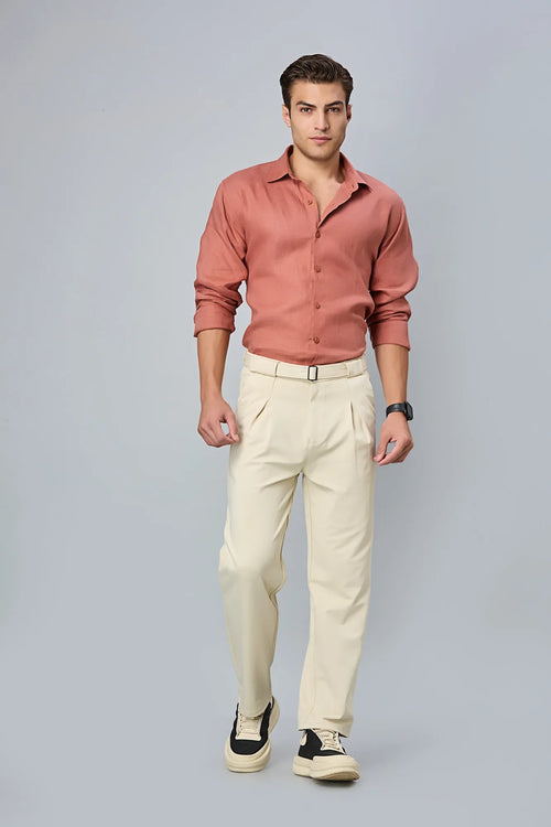 beige comfortable pants 