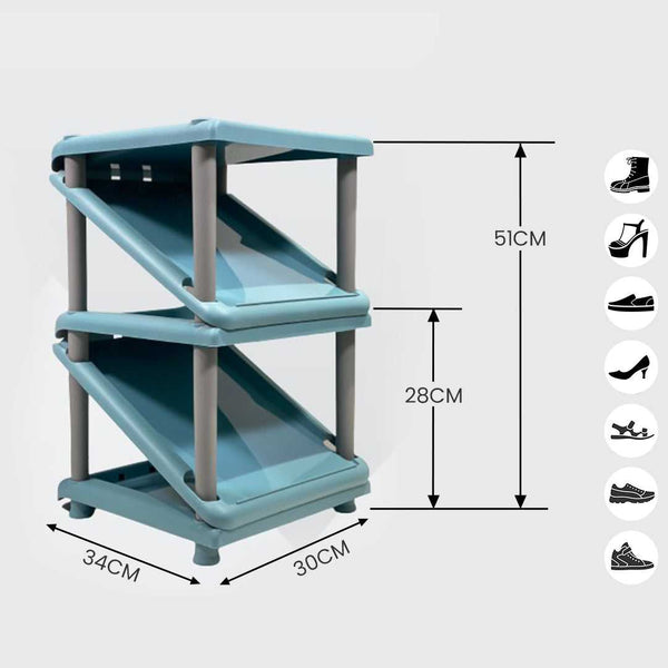 5 Layer Shoe Rack, Stackable-LOFA-Love for Arcade